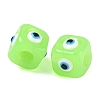Resin Evil Eye European Beads RESI-A021-18-2