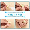 DIY Flower Earring & Finger Rings Making Kit DIY-SZ0008-48-3