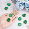 8Pcs 2 Colors Natural Malaysia Jade Connector Charms FIND-AR0003-05-3