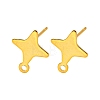 Star Shape 201 Stainless Steel Stud Earrings Findings LS-STAS-Q251-02G-1