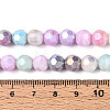 Anti-Tarnish Electroplate Glass Beads Strands EGLA-T021-8mm-15-14-4
