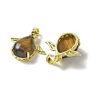 Natural Tiger Eye Pendants KK-F888-01G-27-2