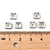 Brass Rhinestone Spacer Beads RSB072-01S-3