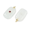Dyed Natural White Jade  Pendants KK-C251-01G-02-2