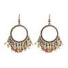 Alloy & Glass Chandelier Earrings for Women WG7E42B-01-4