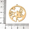 304 Stainless Steel Pendants STAS-F367-07G-3