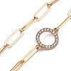 Star Brass Lariat Necklaces NJEW-JN03041-03-3