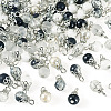 100Pcs Mixed Styles Glass Pendants PALLOY-TADJ00009-2