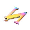 Ion Plating(IP) 304 Stainless Steel Charms STAS-H112-N-M-3