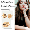 Kissitty Brass Micro Pave Cubic Zirconia Beads ZIRC-KS0001-02-19