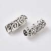 Tibetan Style Alloy Tube Beads PALLOY-WH0067-12AS-2