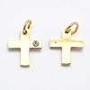 316 Surgical Stainless Steel Tiny Cross Charms STAS-K178-03G-2