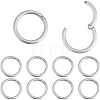 10Pcs 316L Stainless Steel Sleeper Earrings EJEW-BBC0001-56C-1