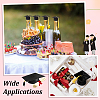 EVA Doctoral Cap Cake Toppers DIY-WH0816-571B-4