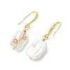 Baroque Natural Keshi Pearl Dangle Earrings EJEW-JE07064-02-4