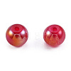 300Pcs 12 Color Electroplate Glass Beads EGLA-T008-029-6