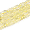 Natural Lemon Quartz(Heated) Beads Strands G-G980-52B-2
