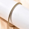 304 Stainless Steel Bangles for Women BJEW-C091-02C-GP-2