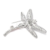 Dragonfly Alloy Rhinestone Brooches for Backpack Clothes JEWB-M067-07P-01-2