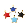 304 Stainless Steel Enamel Charms STAS-A078-09G-1