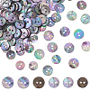 120Pcs 2 Styles Natural Paua Shell Buttons BUTT-ME0001-43-1