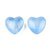 Transparent Spray Painted Glass Beads GLAA-N035-030-C03-2