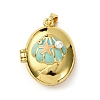 Brass Enamel Locket Pendants X-KK-F912-06G-2