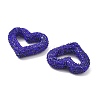 Heart Shape Polymer Clay Rhinestone Beads CLAY-NH0001-09A-15-3