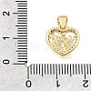 Mother's Day Brass Micro Pave Clear Cubic Zirconia Pendants KK-E802-20G-3