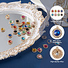 Crafans 24pcs 6 colors Zinc Alloy Rhinestone Pendants FIND-CF0001-01-15