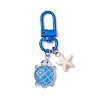 Gradient Color Luminous Opaque Resin Pendant Decorations HJEW-JM03141-4