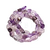 Natural Purple Rutilated Quartz Beads Strands G-P568-C08-01-3