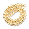 Electroplated Shell Pearl Beads Strands BSHE-G041-10mm-01-2
