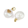 Natural Keshi Pearl Pendants STAS-Z136-01G-04-2