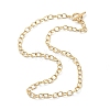 PVD Vacuum Plating 304 Stainless Steel Cable Chain Necklaces X-NJEW-I248-21G-2
