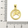 Brass Micro Pave Cubic Zirconia Pendants KK-K354-03G-01-3