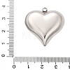 304 Stainless Steel Pendants STAS-Q349-02D-P-3