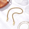 304 Stainless Steel Curb Chain Purse Chains AJEW-BA00160-03-1