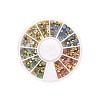 240Pcs 4 Colors Pointed Back Resin Rhinestone Cabochons MRMJ-T037-SS14-01-1