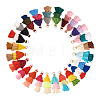 96Pcs 24 Colors Polycotton(Polyester Cotton) Tassel Pendant Decorations FIND-TA0001-27-10