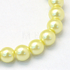 Baking Painted Pearlized Glass Pearl Round Bead Strands HY-Q330-8mm-64-4