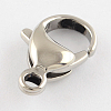 Tarnish Resistant Polished 304 Stainless Steel Lobster Claw Clasps STAS-R072-09A-1