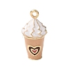 Brass Enamel Pendants KK-CBA8989-01F-1