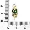 Brass Micro Pave Cubic Zirconia Pendants KK-K400-42G-04-3