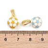 Brass Enamel Charm KK-CBADB87-08G-3