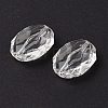 Faceted Hexagon Transparent Acrylic Beads LS-X-TACR-R126-A01-1