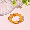 Natural Amber Finger Rings for Women RJEW-JR01087-02-1