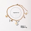 Cute Fashionable Butterfly Stainless Steel Bracelet for a Stylish and Versatile Look UX2377-1