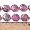 Electroplated Natural Druzy Geode Crystal Beads Strands G-G459-04-5