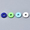 Handmade Polymer Clay Beads Strands CLAY-R089-6mm-T02B-45-3